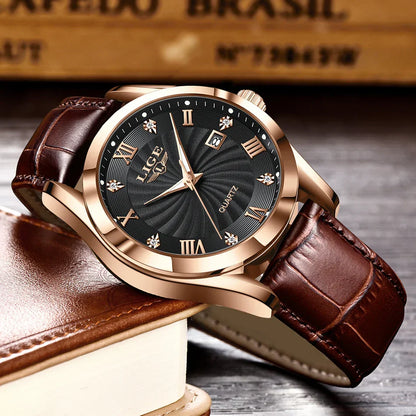 Women Watch Fashion Leather Military Sport Waterproof Watches For Women Top Brand Luxury Women's Bracelet Watch Reloj Mujer