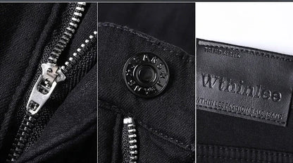 Men New Winter Classics Fleece Thick Warm Jeans Men's Loose Straight Elastic Denim Pants Casual Plush Trousers Large Size 28-40