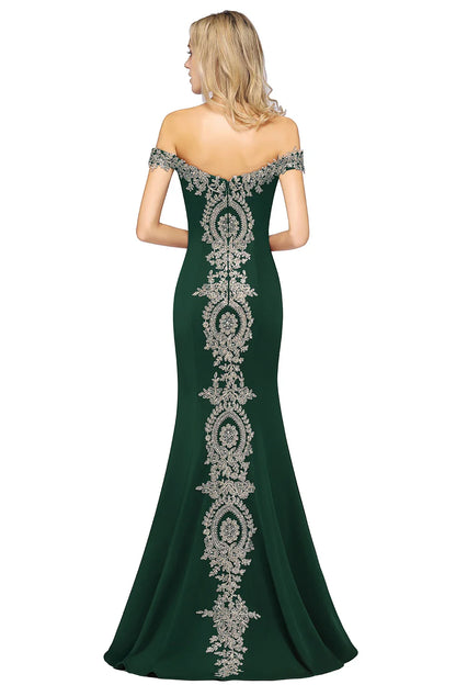 Gold Rose Lace Mermaid Prom Dresses For Women Burgundy Long Sexy Open Back Cap Sleeve Elegant Evening Party Gown Vestido de Gala