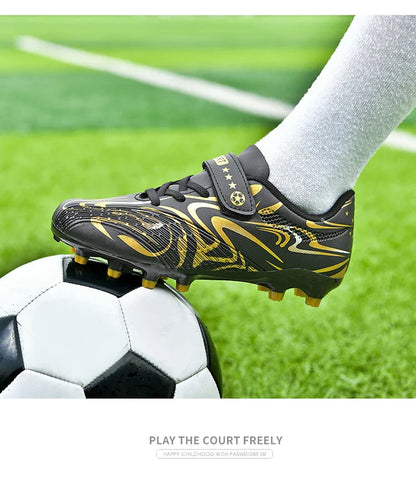 New Kids Soccer Shoes Original Football Shoes Boy Girl Indoor Professional Football Field Boots Society Cleats Non Slip Sneakers