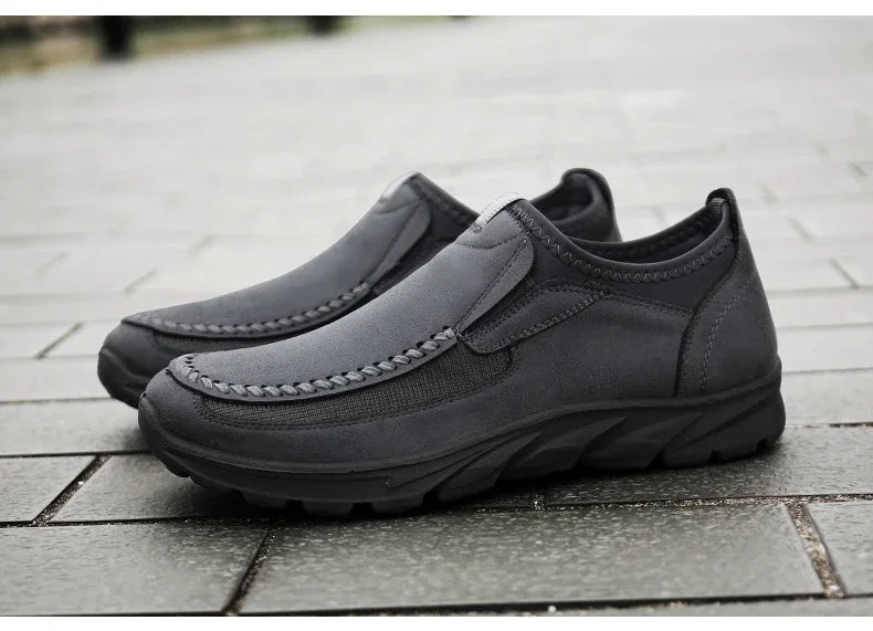 Sapatos Casuais Masculinos Respiráveis Mocassins Tênis Moda Confortável Plano Feito à Mão Retrô Lazer Mocassins Sapatos Masculinos