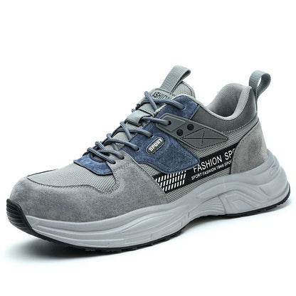 Anti-Puncture Work Shoe For Man  breathable Safety Work Sneakers with iron Toe Indestructible shoes Breathable Work Boots