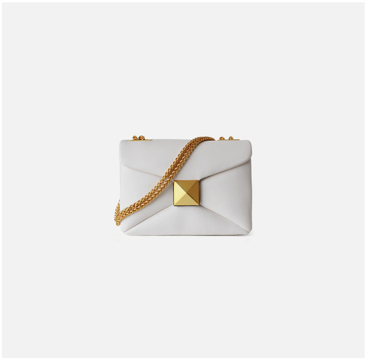 Luxury Designer Women's Crossbody Bag Real Leather Small Square High Quality Cowhide Underarm Shoulder Fashion Bag