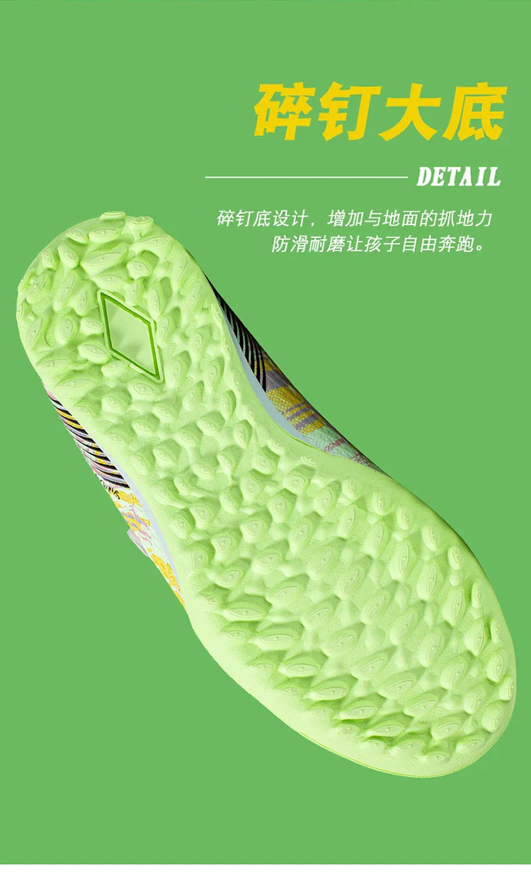 Children Football Shoes Grass Society Indoor Training Original Boy Girl Soccer Shoes Cleats Non Slip Kids Football Field Boots