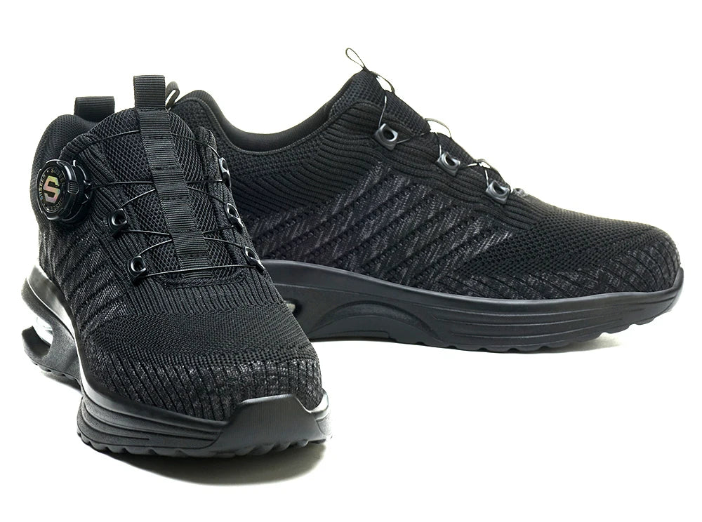 New Men's Rotary Buckle Safety Shoes Anti-Impact Anti-Piercing Lightweight Work Boots Fashion Sporty Design for Outdoor Pro