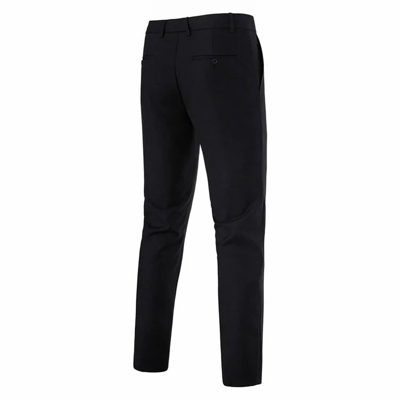 Mens Dress Pants Slim Fit Slacks for Men Business Casual Formal Pants Wedding Plain Men's Wrinkle-Resistant Dress Pant Party