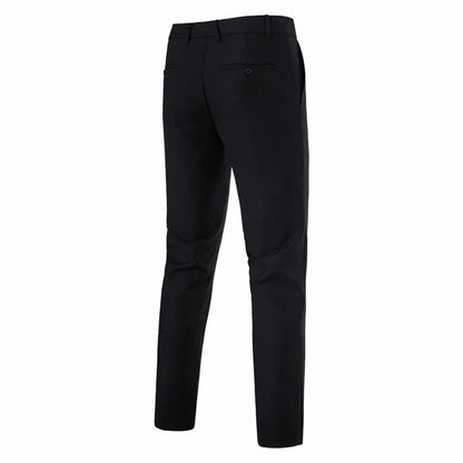 Mens Dress Pants Slim Fit Slacks for Men Business Casual Formal Pants Wedding Plain Men's Wrinkle-Resistant Dress Pant Party
