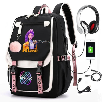Backpack Cartoon Rucksack Girls School Bag High Capacity Women Backpack
