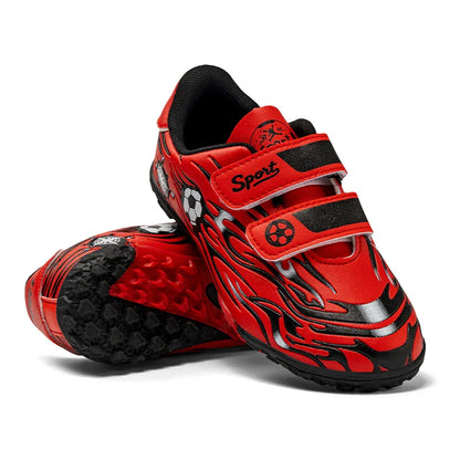 Kids Athletic Soccer Shoes Turf Football Sneakers Outdoor Firm Ground Soccer Shoes Child Anti-slip Football Sports Shoes