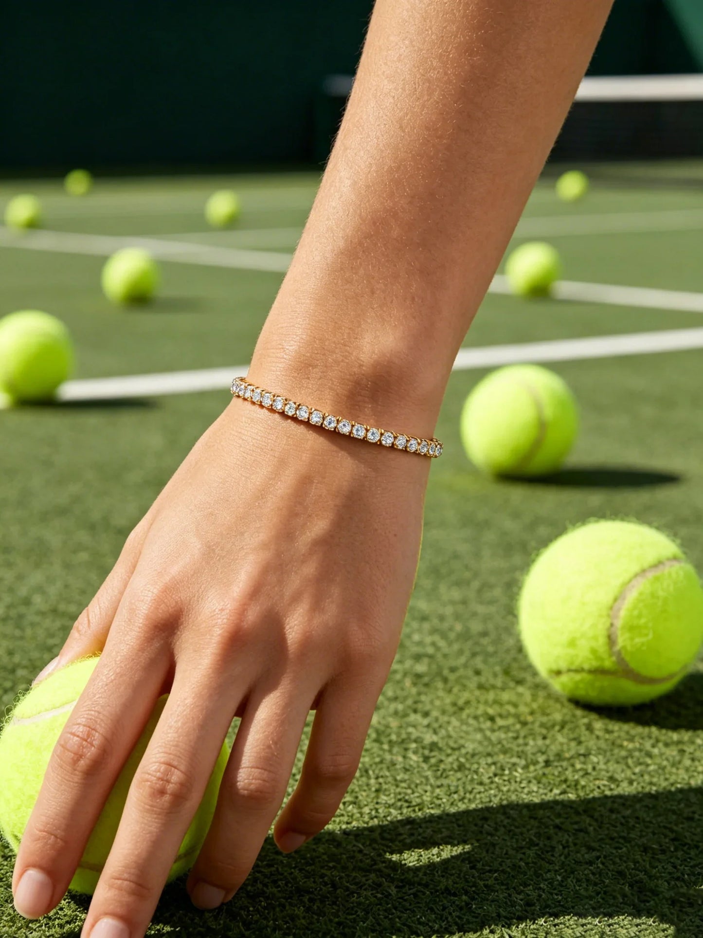  5A Cubic Zirconia Tennis Bracelet for Women Sparkling Diamond Bracelets Daily Wear Party Fashion Stackable Jewelry Gift