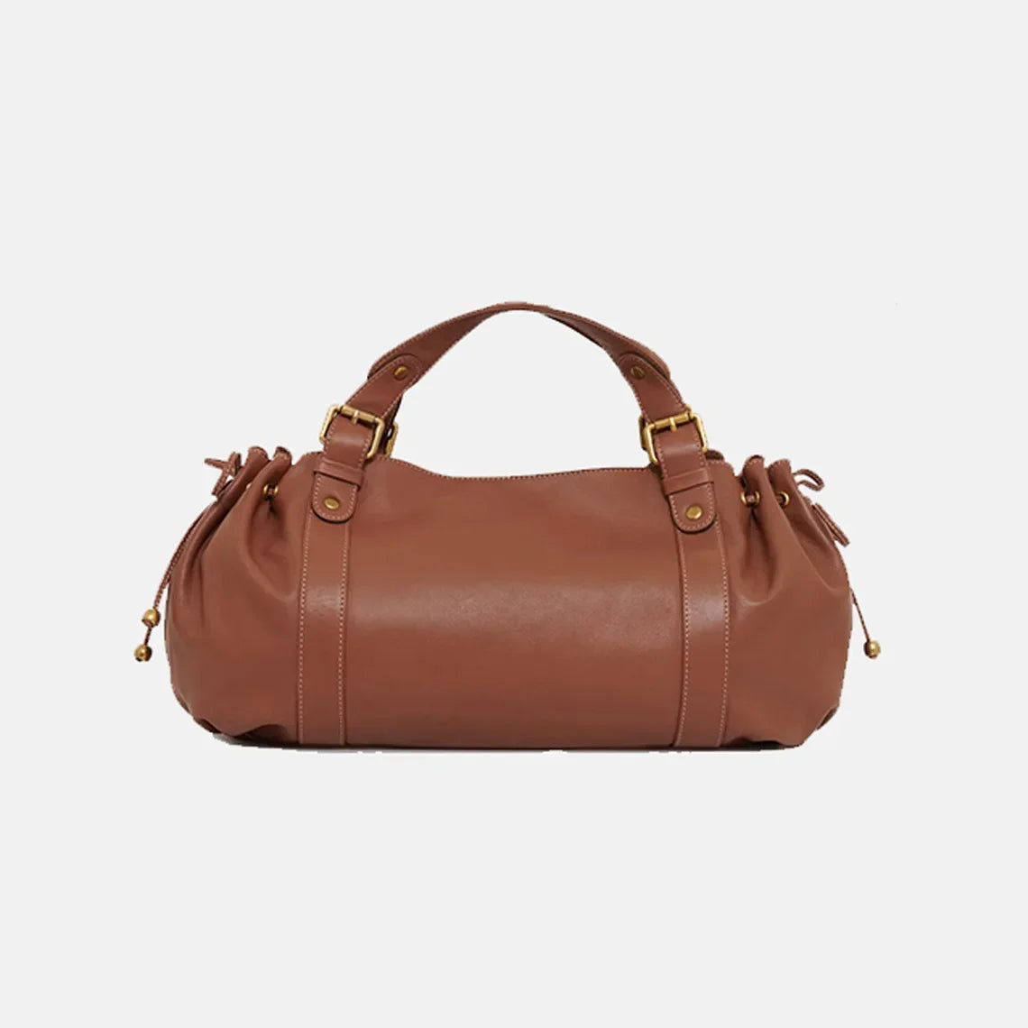 2025 Sac à main à bandoulière Simple pour femmes, sac Boston élégant et polyvalent, sac de travail intérieur en Polyester doux