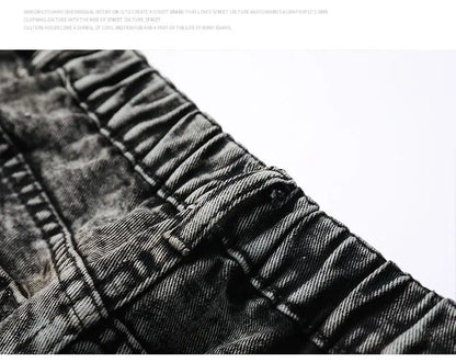 Autumn Men's Baggy Wide Leg Men's Jeans High Street Style Dyed Denim Casual Straight Neutral Wind Baggy Jeans Fashion Versatile