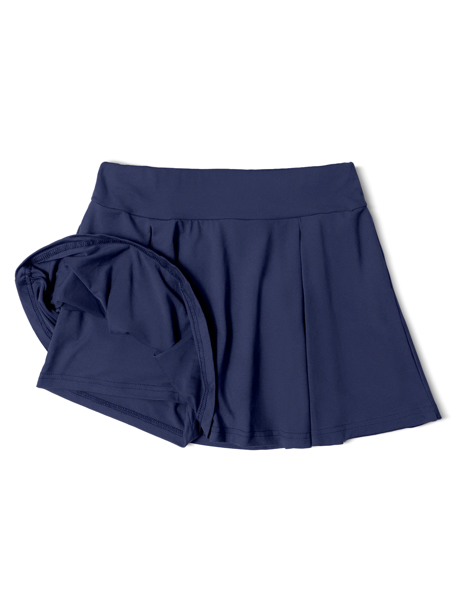 Women's Solid Color Skort  Summer Lightweight High Waisted Slimming Casual Wide Leg Versatile for Work Straight Cut Solid