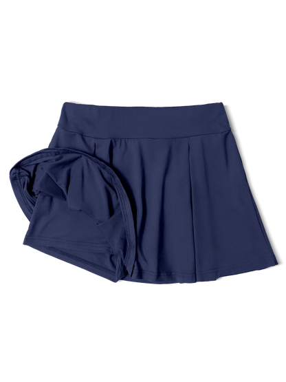 Women's Solid Color Skort  Summer Lightweight High Waisted Slimming Casual Wide Leg Versatile for Work Straight Cut Solid