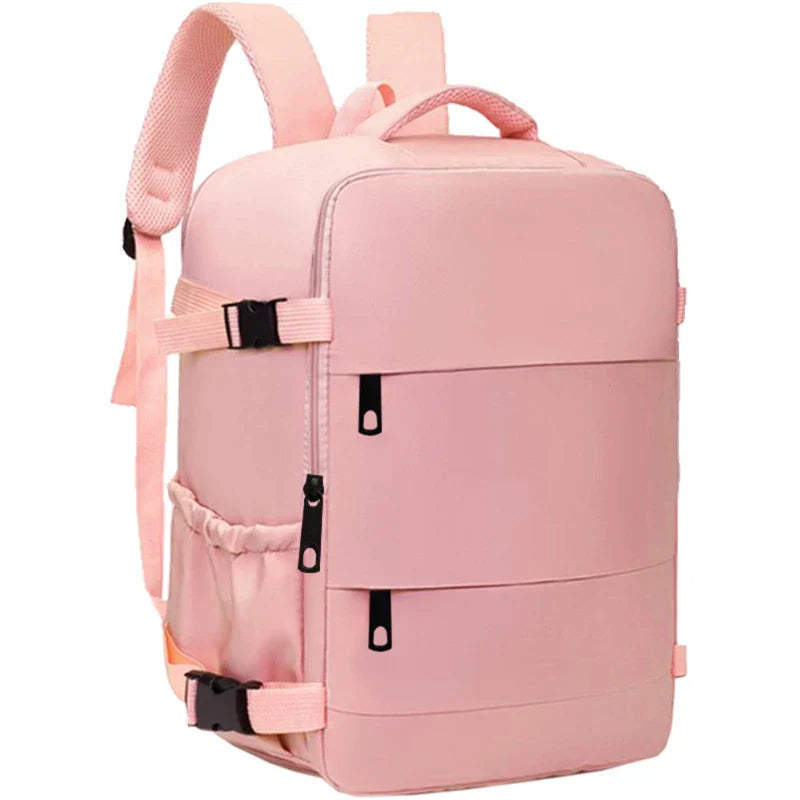 Graceful Practical Multi-color Backpack Multi-pocket Design Adjustable-strap Lightweight for Commute Casual Bag