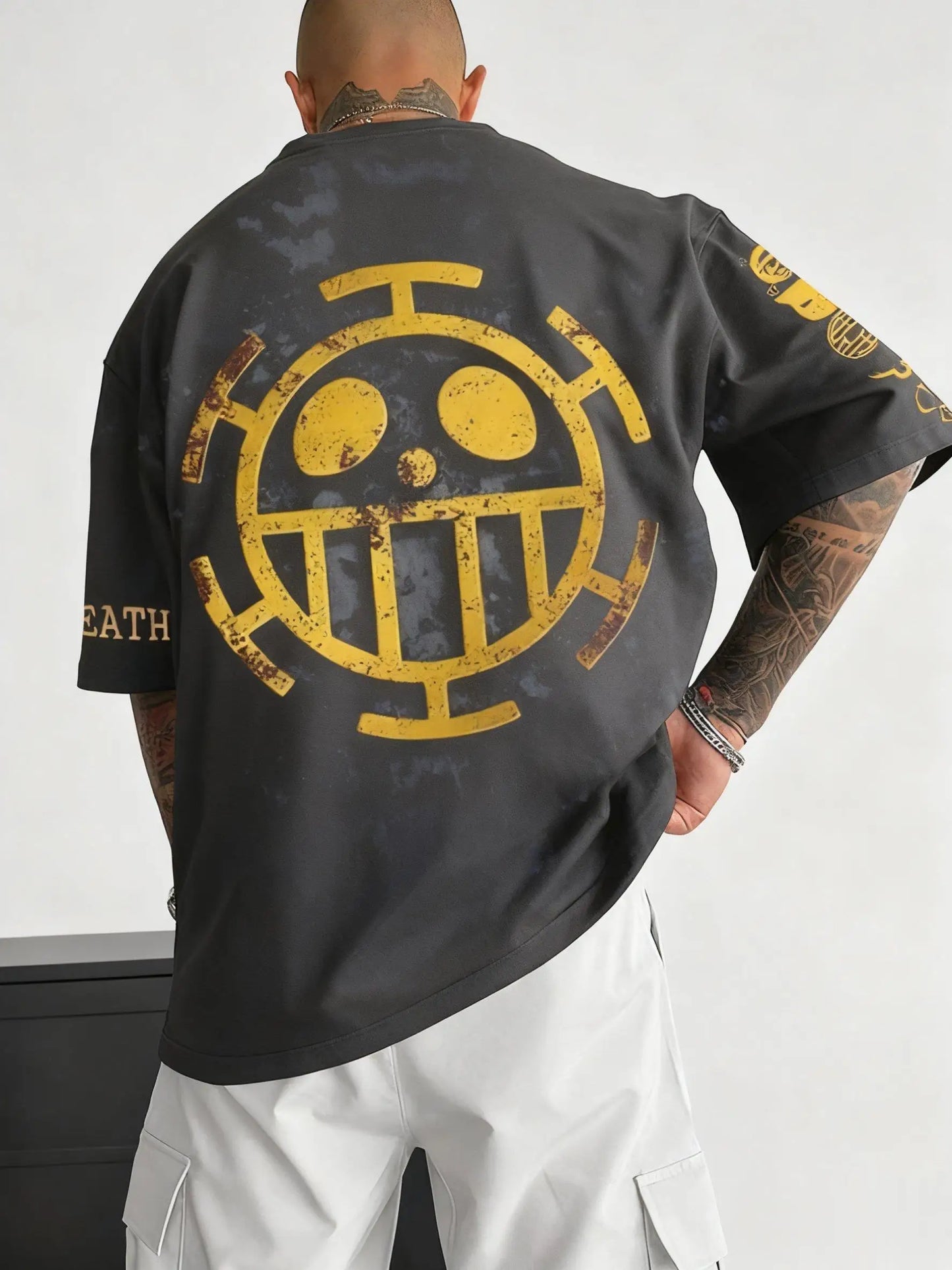 Plus Size T-shirt for Men and Women 2025 Summer New Anime Peripheral Harajuku Loose Casual Family Short Sleeved Top