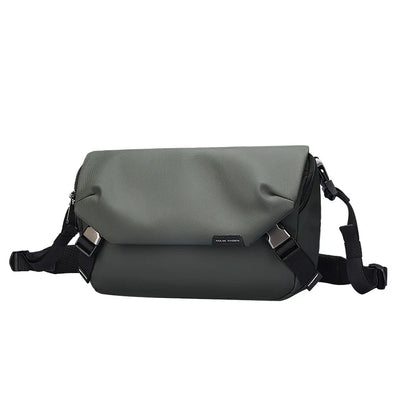 Leather Waterproof Multifunction Messenger Bag Large Capacity Sling Shoulder Bags mens crossbody bag