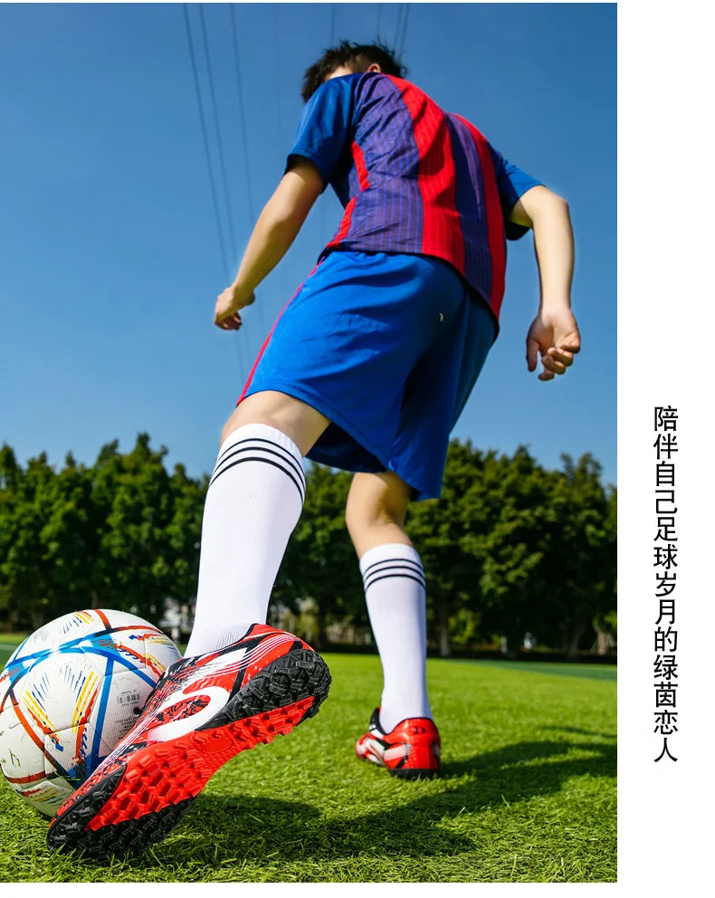 Football Boots Boys Professional  Soccer Shoes Kids Athletics Training Shoes Sports Shoe Girls Outdoor Spikes Chuteira De Campo