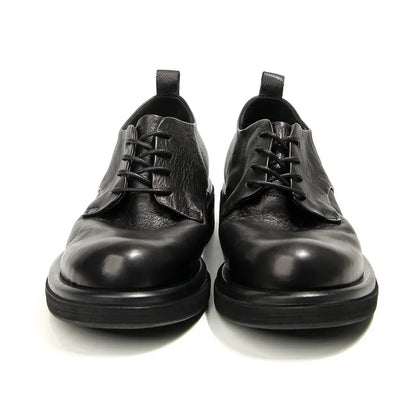Soft Leather Mens Formal Shoes Luxury Quality Comfortable Brand Handmade Retro Genuine Leather Daily Wedding Social Shoes Male