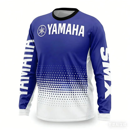 New Men Women Motorcycle Riding Clothes Loose Breathable Fast Drying Off-road Racing Clothes Long Sleeved Sports T-shirt