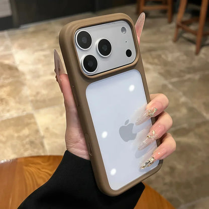 Intelligent Camera Touch Button Crystal Clear Phone Case for iPhone 17 Pro Max 17 Pro 17 Air Transparent Shockproof Cover Funda