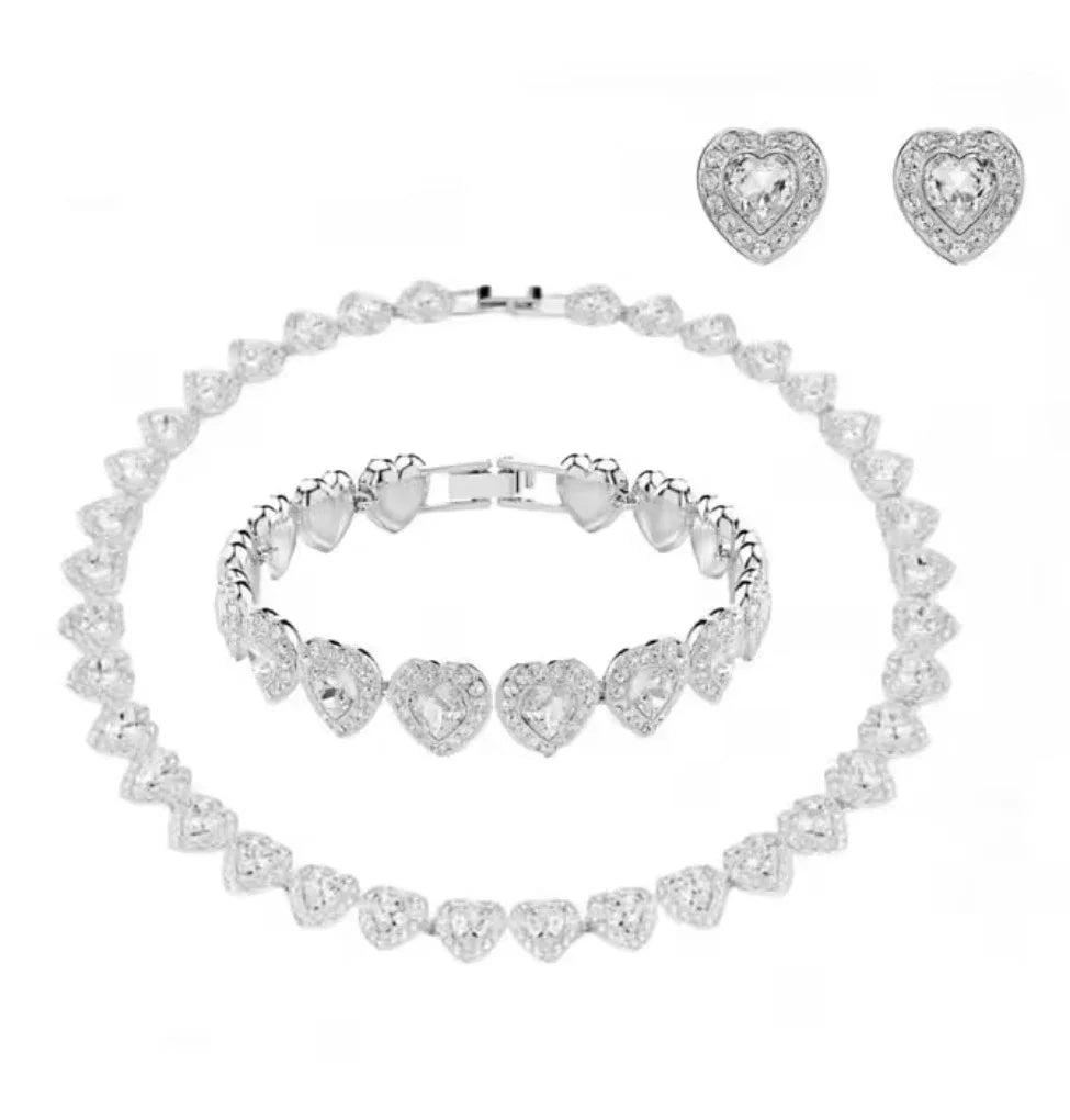 High-end Design Necklace Pendant Earrings Bracelet Jewelry Set Luxurious and Elegant Banquet Preferred