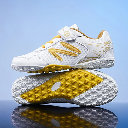 New Children Soccer Shoes Cleats Boys Football Boots TF Breathable Ultralight Grass Training Fast Athletic Sneakers 28-39