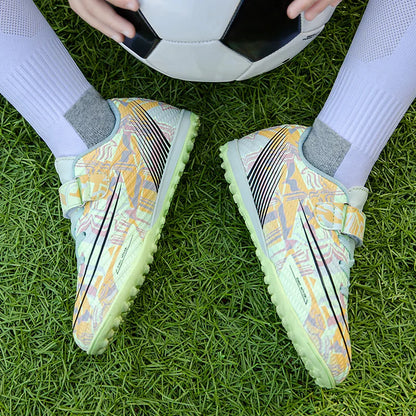 Children Football Shoes Grass Society Indoor Training Original Boy Girl Soccer Shoes Cleats Non Slip Kids Football Field Boots