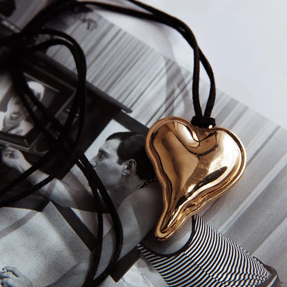 Waterproof Stainless Steel Micro Trend Cord Necklaces Women Statement Metal 18K Gold Plated Trendy 2024 Jewelry collares