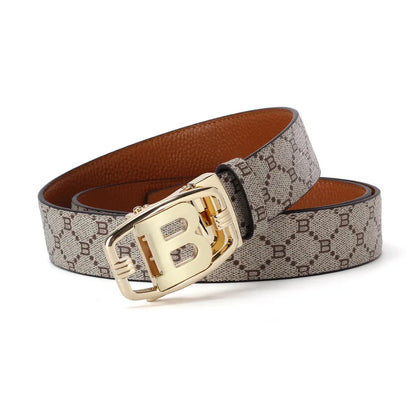 Men's Belt Luxury Brand Alloy Metal Buckle Designer Canvas Leather Belts men