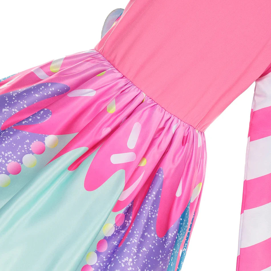 Children's Candy Dress Candy Princess Cosplay Costume Purim Carnival Party Fancy Dress Dress with Candy Hat Suit Prom Costume