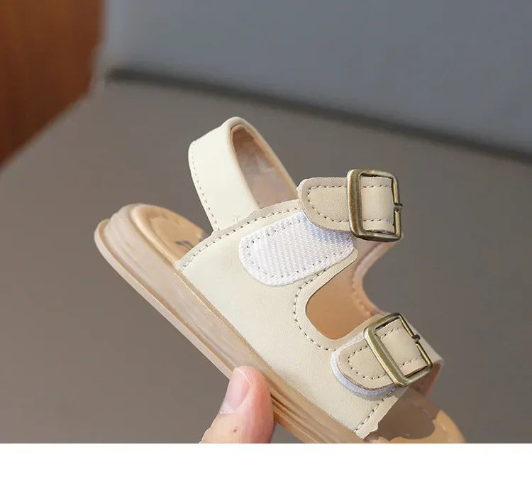 2024 Children Sandals for Girls and Boys Summer New Fashionable Korean Style Comfortable Soft Sole Casual Cute Baby Beach Shoes