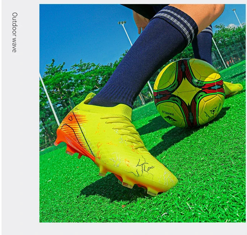New Men's Football Boots Non-Slip Soccer Shoes Cleats Training FG Top Quality Sneakers Wholesale Drop Shipping Unisex Adult