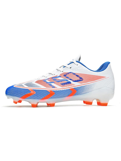 Premium turf soccer shoes, unisex, TF and FG, anti-slip and wear-resistant, available in two colors to choose from. stitching