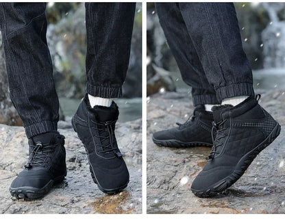 Brand New Winter Boots for Men Women Snow BareFoot Outdoor Non-slip Warm Fur Casual Sneakers Plus Size Ankle Boots Hiking Shoes