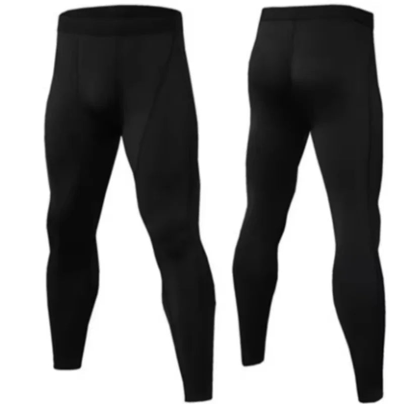 Men Compression Tight Leggings Running Sports Male Gym Fitness Jogging Pants Quick Dry Trousers Workout Training Yoga Bottoms