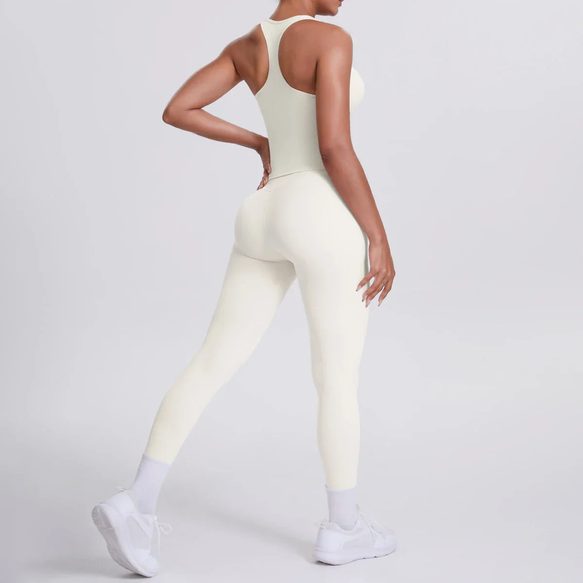 Yoga Top Set Fitness Gym Suit Training Sleeveless Sport Gym Tops Crossover Back Sports Underwear Tummy Control Slimming