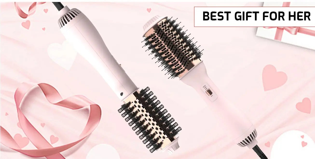 Professional Blowout Hair Dryer Brush Dryer and Volumize Hot Air Brush for Women Curling Irons Styler Electric Brushes