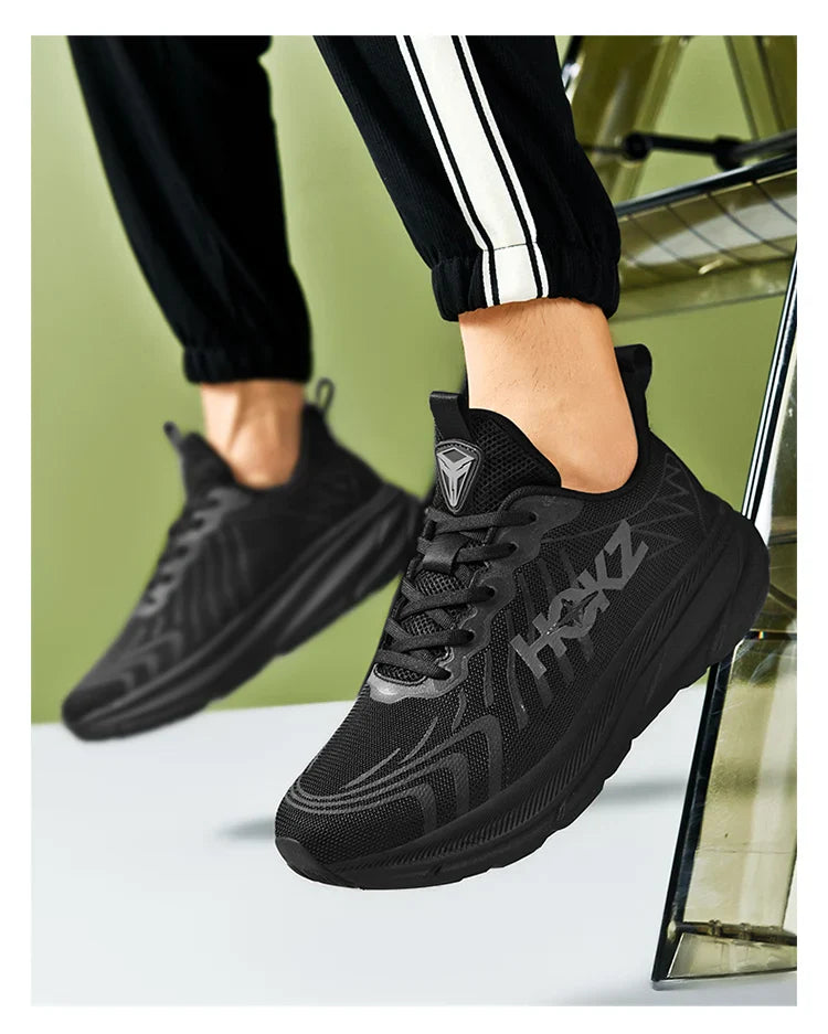 Tênis de Corrida Masculino com Placa de Carbono e Amortecimento de Ar, Tênis Esportivo Feminino Macio e Robusto, Sapatos Casuais para o Dia a Dia e Caminhada ao Ar Livre