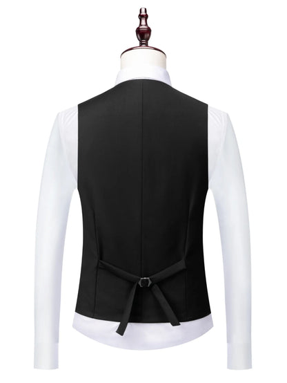 Conjunto de 3 Peças Terno Smoking Masculino Slim Fit para Formatura Noivo Casamento Blazers de Alta Qualidade Padrinho Terno de Festa Negócios Banquete