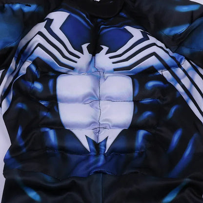 Venom Muscle Costume Cosplay Superhero Kids Suit Disguise Carnival Party Clothing