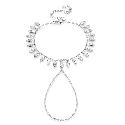 2.5*5mm Marquise Cut Bubbles Moissanite Bracelets for Women Valentine's Day Gifts Female Chain 100% 925 Sterling Silver