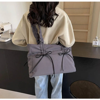 Solid Color Nylon Casual Shoulder Bags Large Capacity High Quality Versatile Crossbody Bags for Women 2025 Fashion Hot Sale