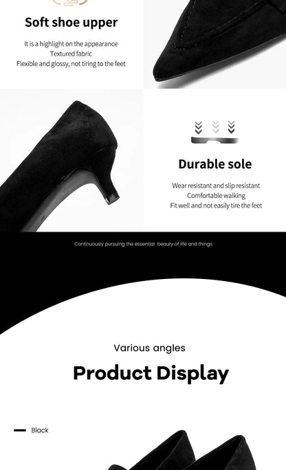 Women's Pointed Toe Leather Shoes Low Heel Casual Shoes Spring and Autumn Fashion Trend Shoes Retro Style Brown