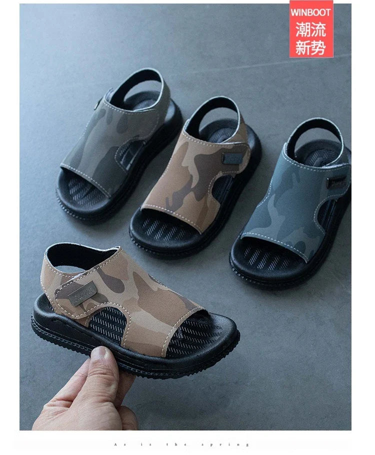 Boys' Sandals 2025Summer New Soft Soled Kid Shoe 1-16y Light Sandals for Girls Casual Beach Shoes Anti Slip Boys Shoe Sandalias