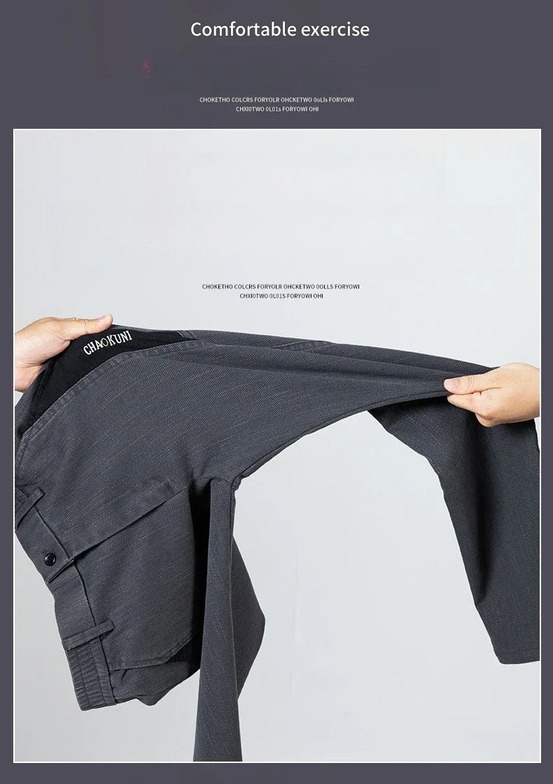 Winter Mens Fashion Fleece Warm Casual Pants Slim Straight Leg Korean Thermal Trousers Business Thicken Velvet Brand Streetpants