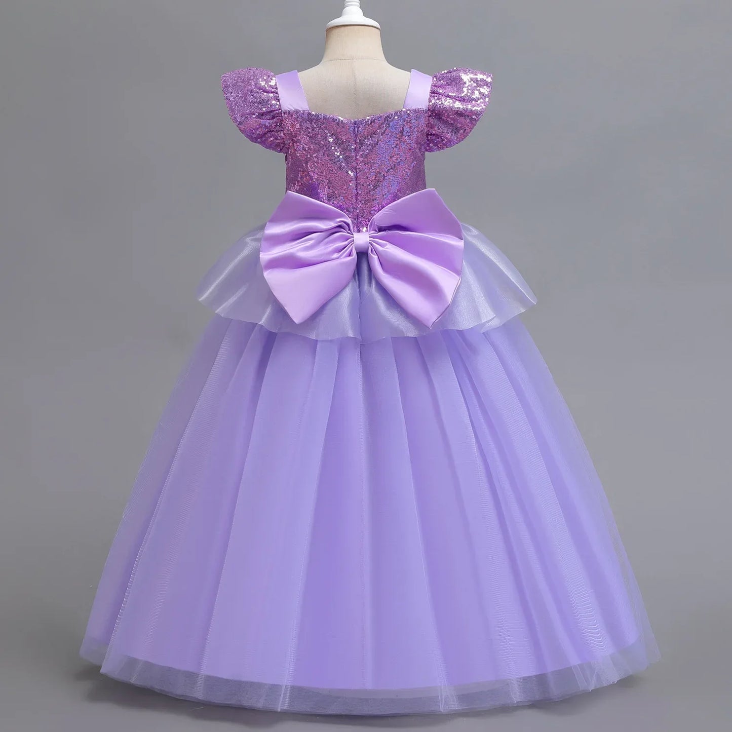 Cinderella Princess Ball Gown Fancy Birthday Rapunzel Belle Vestidos Party Dress Girls Costume Carnival Elegant Clothes