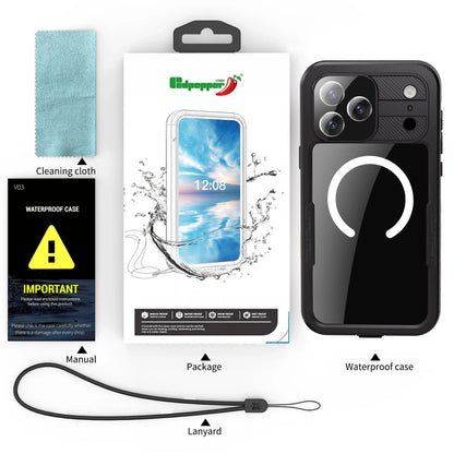 Magnetic Waterproof Phone Case for Swimming & Diving - Compatible with iPhone 17/17AIR/17Pro/17Promax