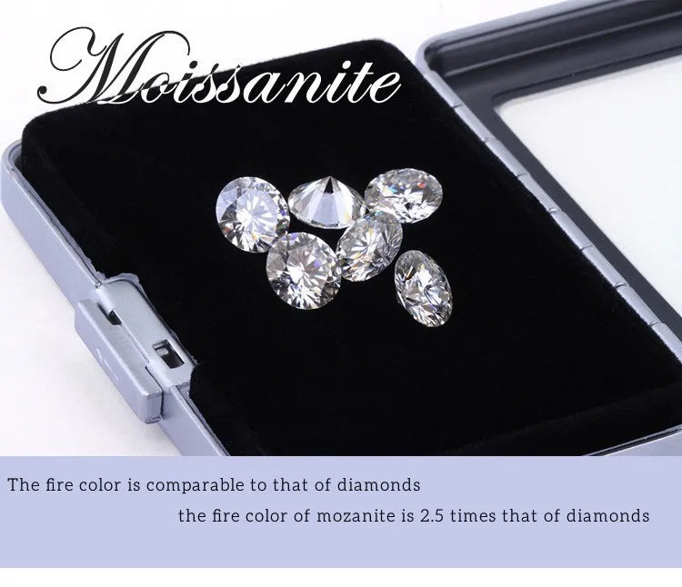 Real 1 CT D Color Moissanite Stud Earrings For Women Top Quality 925 Sterling Silver Sparkling Wedding Jewelry