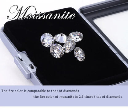 Real 1 CT D Color Moissanite Stud Earrings For Women Top Quality 925 Sterling Silver Sparkling Wedding Jewelry